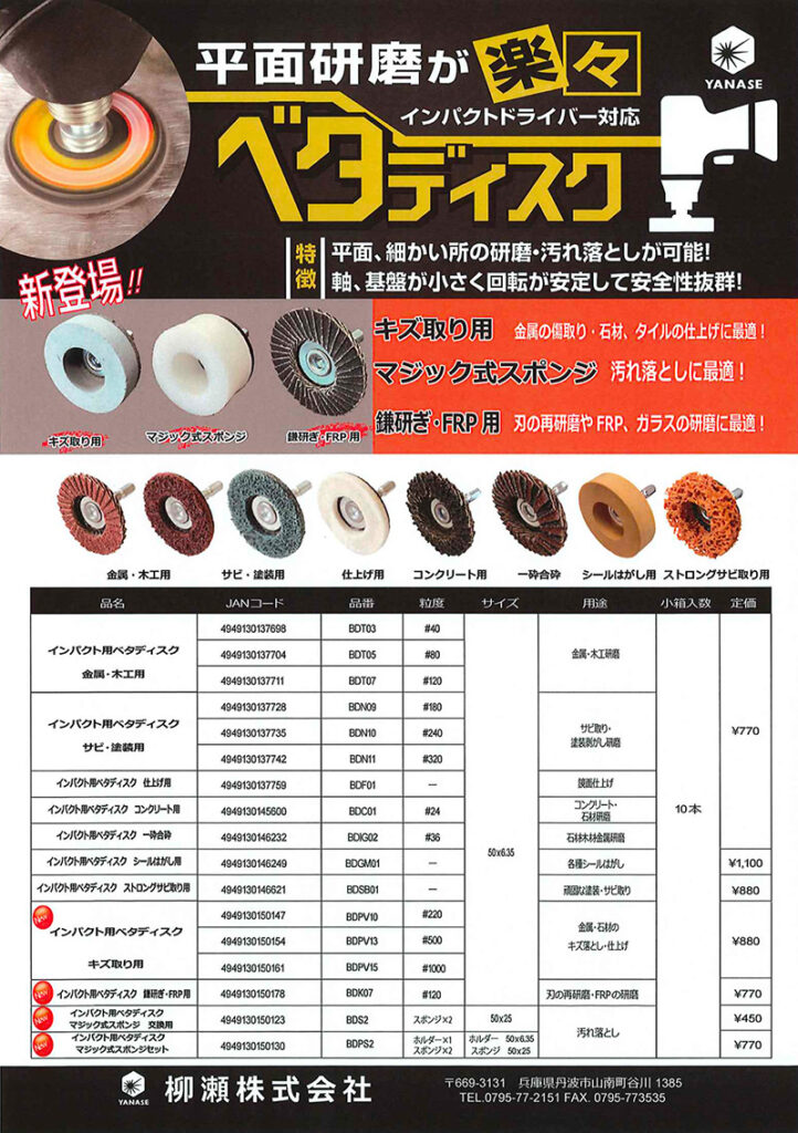 インバクト用ベタディスク